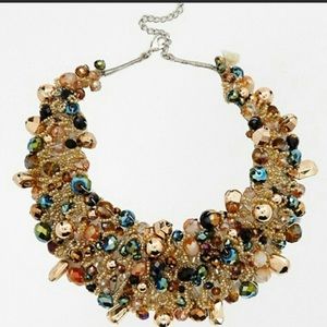 Aldo Arvan Gold Green Statement Necklace